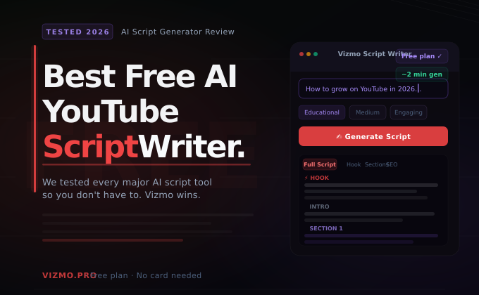Best Free AI YouTube Script Generator in 2026 (Tested & Compared ...